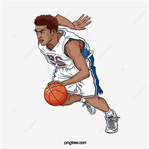 Cartoon Basketball Player PNG Image, Cartoon Basketball Players, Clipart Basketball, Athletic ...