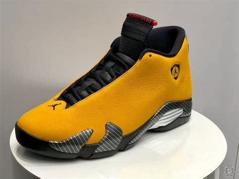 Air Jordan 14 Reverse Ferrari University Gold Black University Red BQ3685-706 Release Date - SBD