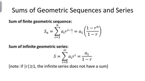 Geometric Sequence And Series