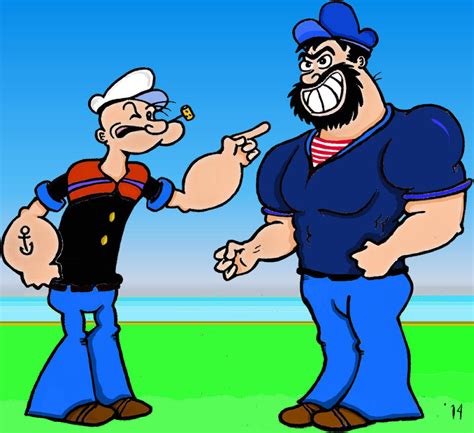 Popeye and Bluto by TallToonist on deviantART