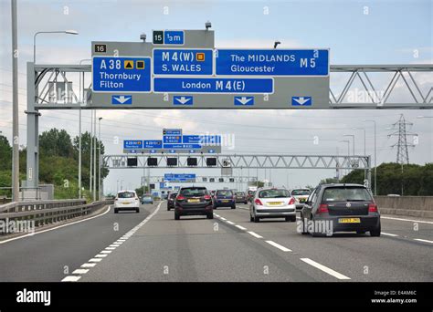 M5 Motorway at Junction 15/16, Gloucestershire, England, United Kingdom Stock Photo - Alamy