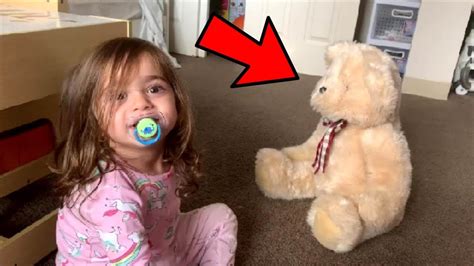 Creepy Haunted Teddy Bear CAUGHT MOVING ON CAMERA - YouTube