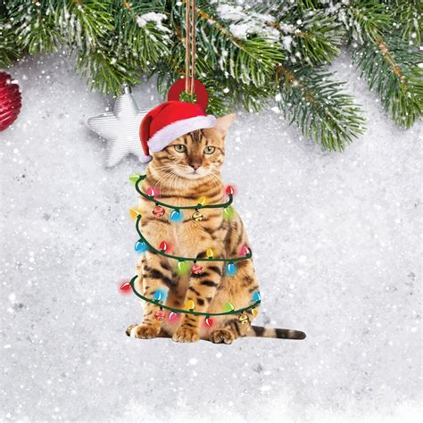 Bengal Cat Christmas Ornament Bengal Cat Ornament Gift - Etsy