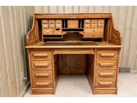 Oak Crest Roll Top Desk #126430 | Black Rock Galleries