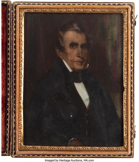 William Henry Harrison: Handsome Miniature Portrait.... Political | Lot ...