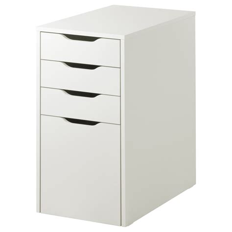 ALEX Drawer unit/drop file storage, white, 14 1/8x27 1/2" - IKEA