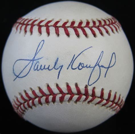 Sandy Koufax Signed Baseball - Memorabilia Center