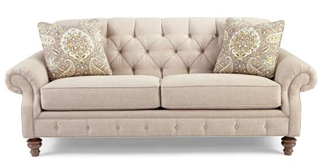 Craftmaster 7463 746350 Traditional Button-Tufted Sofa with Wide Flared Arms | Hudson's ...