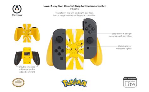 PowerA Nintendo Switch Joy-Con Comfort Grip - Pokémon: Pikachu: Nintendo_switch: Video Games ...