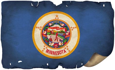 Old Minnesota State flag stock illustration. Illustration of iron - 106944548