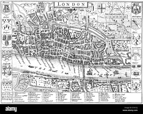 Map Of London 1600 - Cammi Corinna