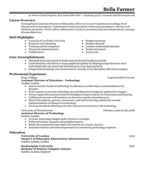 Education Assistant Director Resume Examples For 2022 | LiveCareer