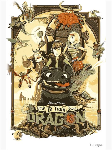 "How To Train Your Dragon - Movie Artwork" Poster for Sale by L. Layne | Redbubble