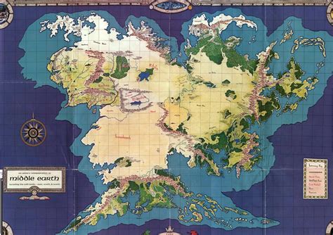 What is in the east of Middle-Earth, and why is it all subservient to Sauron? | Middle earth map ...