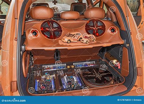 Car Trunk with Power Music Audio System Editorial Stock Photo - Image of extravagance ...