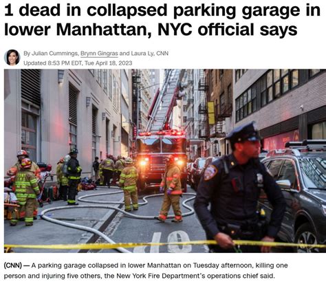 NYC Parking Garage Collapses by the Numbers - Joachim Bartoll Official