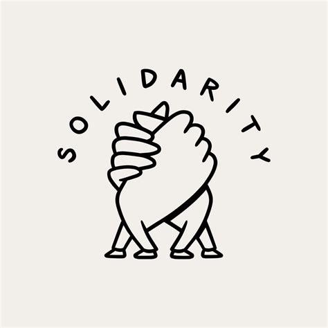 a black and white logo with the word solidarity in it's center, on top of