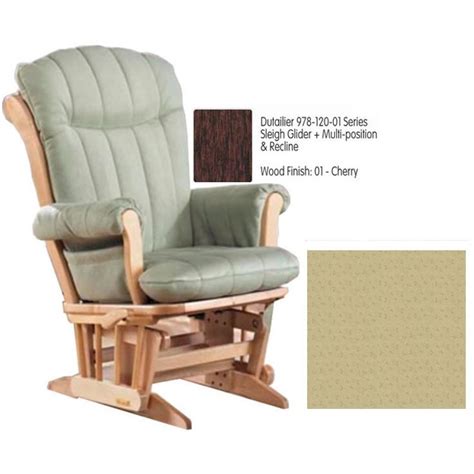 Dutailier Glider, Multi-position & Recline in Cherry W/Cushion 4030 | Glider replacement ...