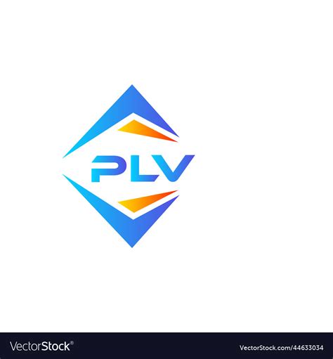 Plv abstract technology logo design on white Vector Image