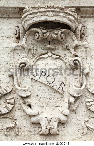 Rome Italy Roman Symbol Spqr Italian Stock Photo (Edit Now) 82039411