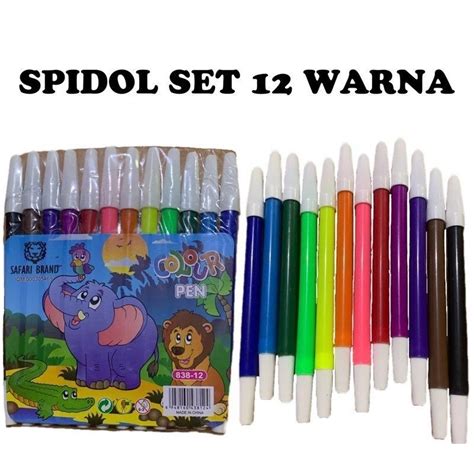 Jual SPIDOL 12 WARNA // SPIDOL MEWARNAI // SPIDOL WARNA WARNI | Shopee ...