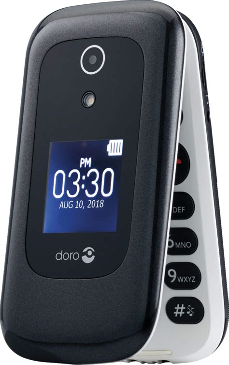 Best Buy: Doro 7050 with 512MB Memory Cell Phone Black/White (Consumer ...