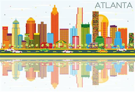 Royalty Free Atlanta Skyline Clip Art, Vector Images & Illustrations - iStock