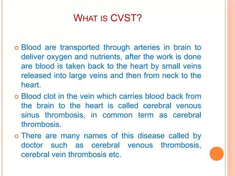 Cerebral Venous Sinus Thrombosis (CVST): Causes, Risks, Complications, Diagnosis, and Treatment ...