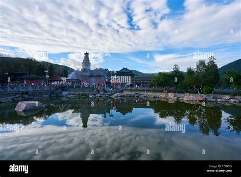 Landmark scenery of Wutai Mountain Stock Photo - Alamy