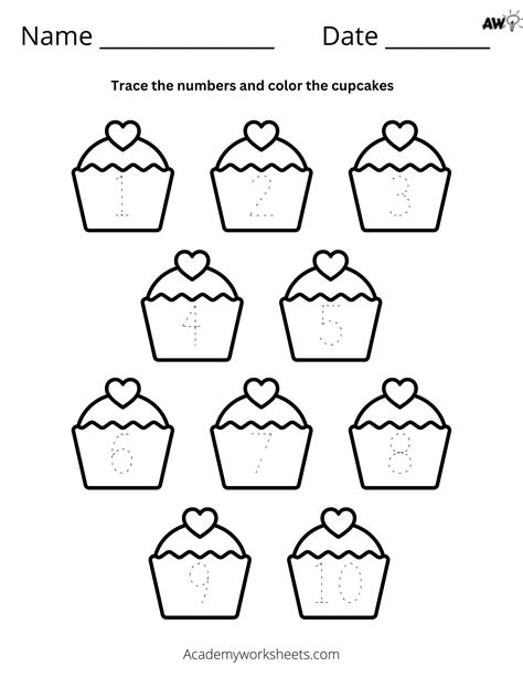 Number Tracing Worksheets Eylf - vrogue.co