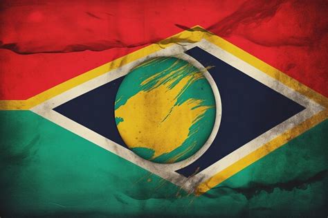 Premium AI Image | South africa flag