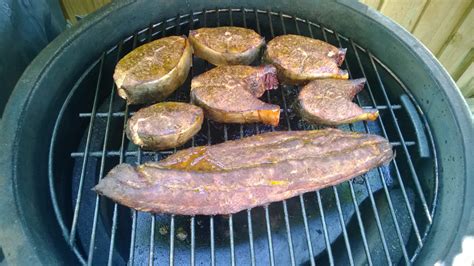 Manatee Steaks & Smoked Kingfish Spread — Big Green Egg - EGGhead Forum ...