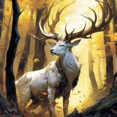 52 Stag-Deer-Elk DnD ideas | fantasy creatures, fantasy art, mythical ...