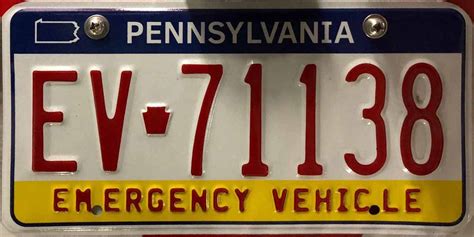 Pennsylvania License Plate Image