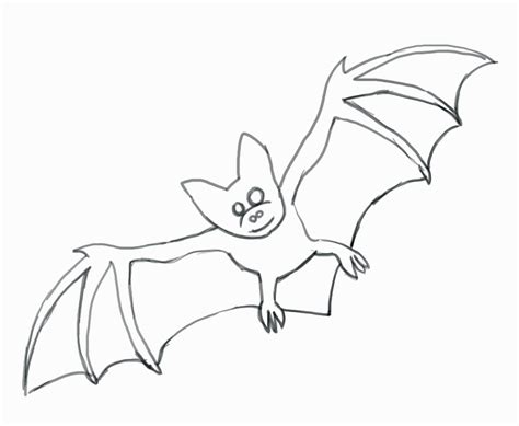 How to draw a simple halloween bat | ann's blog