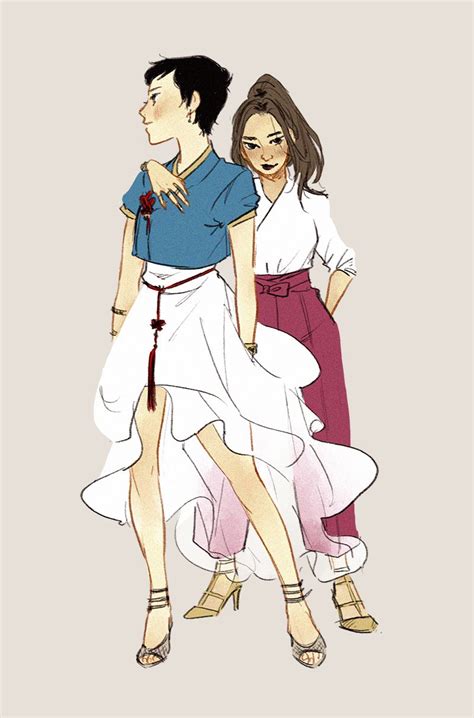 modern hanbok style | Character art, Cute anime character, Hanbok