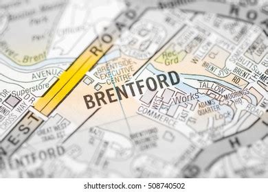 Brentford London Uk Map Stock Photo 508740502 | Shutterstock