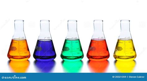 Five Laboratory Beakers Royalty Free Stock Images - Image: 20321359