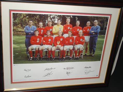 1966 England team limited edition signed photograph - auctions & price ...