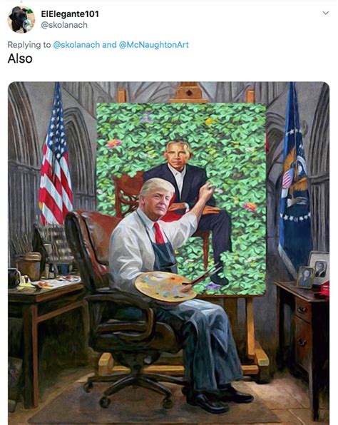 The internet had a field day with artist's pro-Trump painting