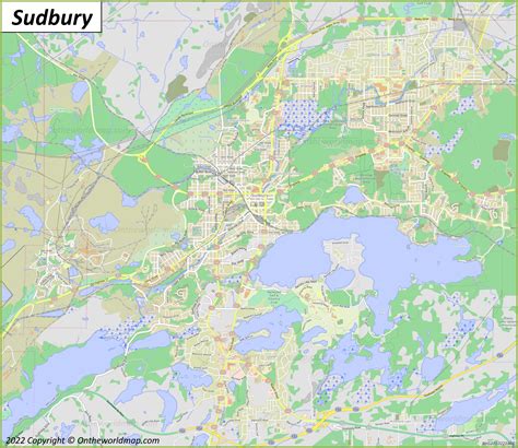 Sudbury Map | Ontario, Canada | Detailed Maps of Greater Sudbury