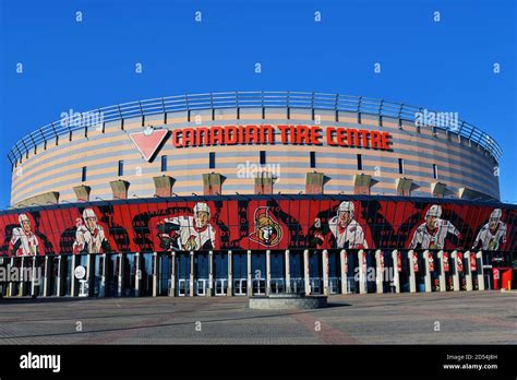 Kanata, Canada - October 12, 2020 - The Canadian Tire Centre the arena that has been home to the ...