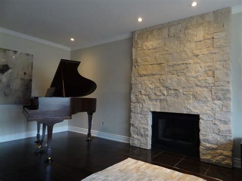 Eldorado Stone Veneer Fireplace - Contemporain - Salon - Toronto - par ...