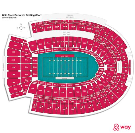 Ohio Stadium Seating Chart & Map | Way.com