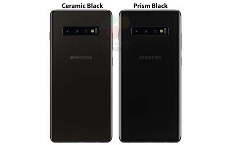 Samsung Galaxy S10 colors include Ceramic Black, Prism Black - Android ...