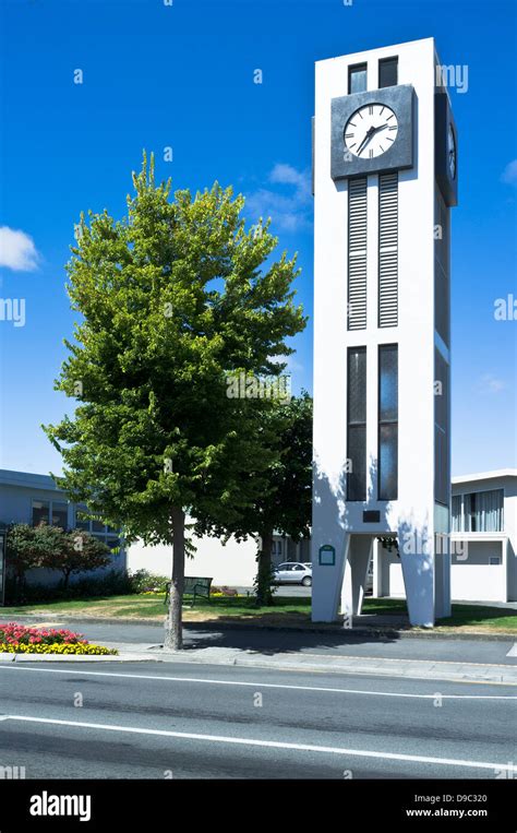 dh CARTERTON NEW ZEALAND Town Clock tower Stock Photo - Alamy