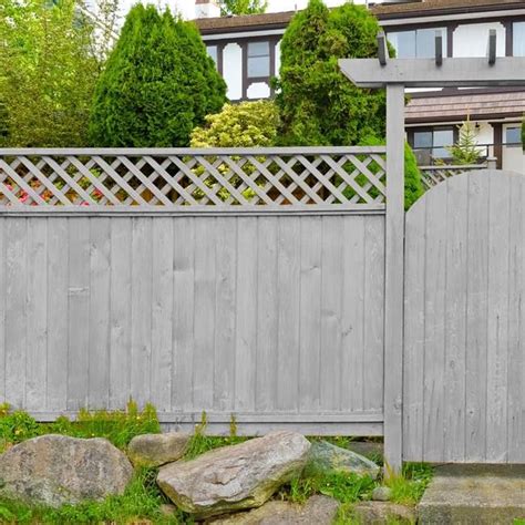 Great Gray Stain Colors - Olympic | Cedar fence stain, Wooden fence, Backyard fences