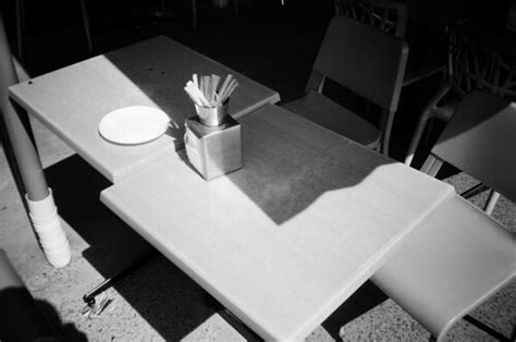 Outdoor restaurant table | Camera used: Hanimex 35es Film us… | Flickr