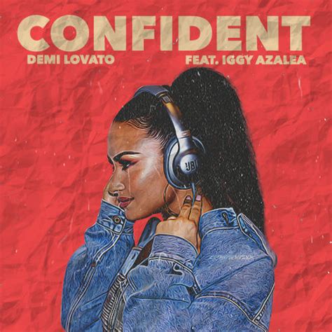 Demi Lovato 'Confident' Album Cover edit by Retrowavex on DeviantArt