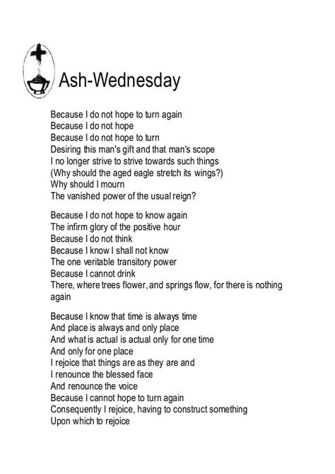 Ash Wednesday Poem Wallpaper | Oppidan Library